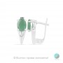 Emerald Angel - Cercei din argint cu smarald natural 1.6 ct E017066E Pietre naturale
