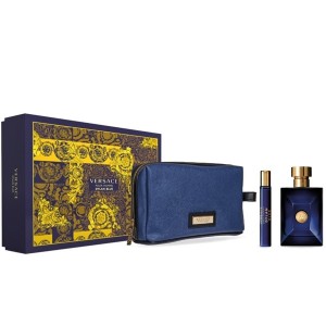 Set pentru bărbați Versace DYLAN BLUE - Eau de Toilette 100 ml + Mini 10 ml + geantă de transport