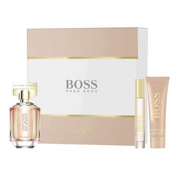 Set pentru femei HUGO BOSS THE SCENT - Apă de parfum 50 ml + 7,4 ml + Loțiune de corp BL 50 ml Parfumuri