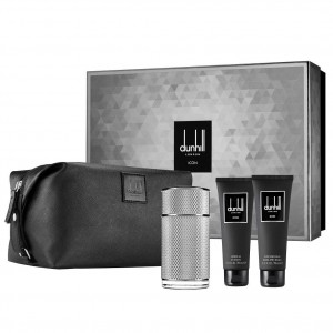 Set pentru bărbați Dunhill Icon - Eau de Parfum EDP 100 ml + Balsam pentru bărbierit ASB 90 ml + Gel de duș SG 90 ml + geantă de transport Set pentru bărbați Dunhill Icon - Eau de Parfum EDP 100 ml + Balsam pentru bărbierit ASB 90 ml + Gel de duș SG 90 ml + geantă de transport