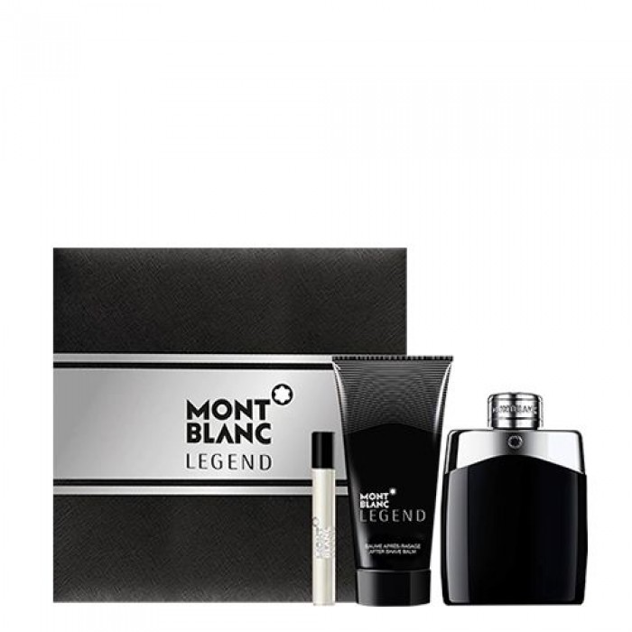 Set pentru bărbați Mont Blanc Legend - Apă de toaletă 100 ml + 7,5 ml + Balsam după ras ASB 100 ml Parfumuri