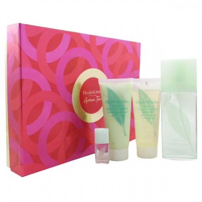 Set pentru femei Elizabeth Arden Green Tea - Eau de Parfum 100 ml + 3,7 ml + Loțiune de corp BL 100 ml + Gel de duș SG 100 ml Set pentru femei Elizabeth Arden Green Tea - Eau de Parfum 100 ml + 3,7 ml + Loțiune de corp BL 100 ml + Gel de duș SG 100 ml Parfumuri