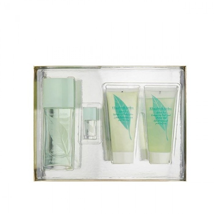 Set pentru femei Elizabeth Arden Green Tea - Eau de Parfum 100 ml + 3,7 ml + Loțiune de corp BL 100 ml + Gel de duș SG 100 ml Set pentru femei Elizabeth Arden Green Tea - Eau de Parfum 100 ml + 3,7 ml + Loțiune de corp BL 100 ml + Gel de duș SG 100 ml Parfumuri