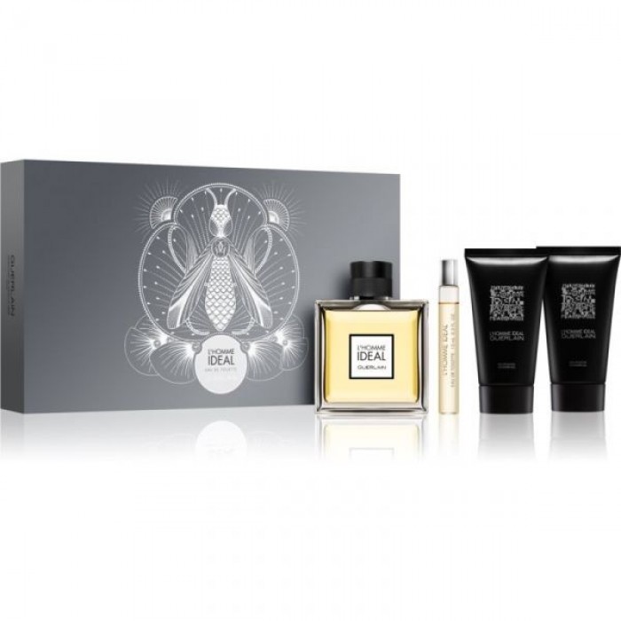 Set pentru bărbați Guerlain Homme Ideal - Eau de Toilette EDT 100 ml + Mini 10 ml + Gel de duș SG 2x75 ml Parfumuri