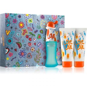 Set pentru femei Moschino I Love Love - Apă de toaletă 50 ml + Loțiune de corp BL 100 ml + Gel de duș SG 100 ml
