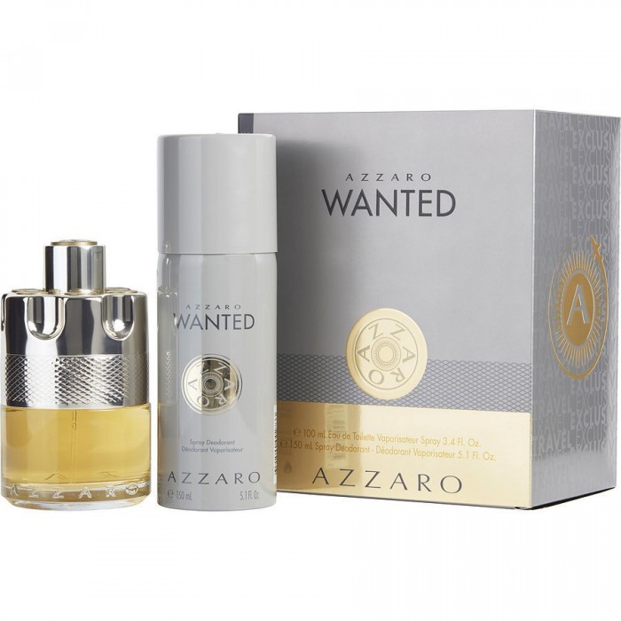 Set pentru bărbați Azzaro Wanted - Eau de Toilette 100 ml + Deodorant DEO 150 ml Set pentru bărbați Azzaro Wanted - Eau de Toilette 100 ml + Deodorant DEO 150 ml Parfumuri