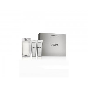Set pentru bărbați Zegna Uomo - Apă de toaletă 100 ml + Balsam după ras ASB 100 ml + Gel de duș SG 100 ml