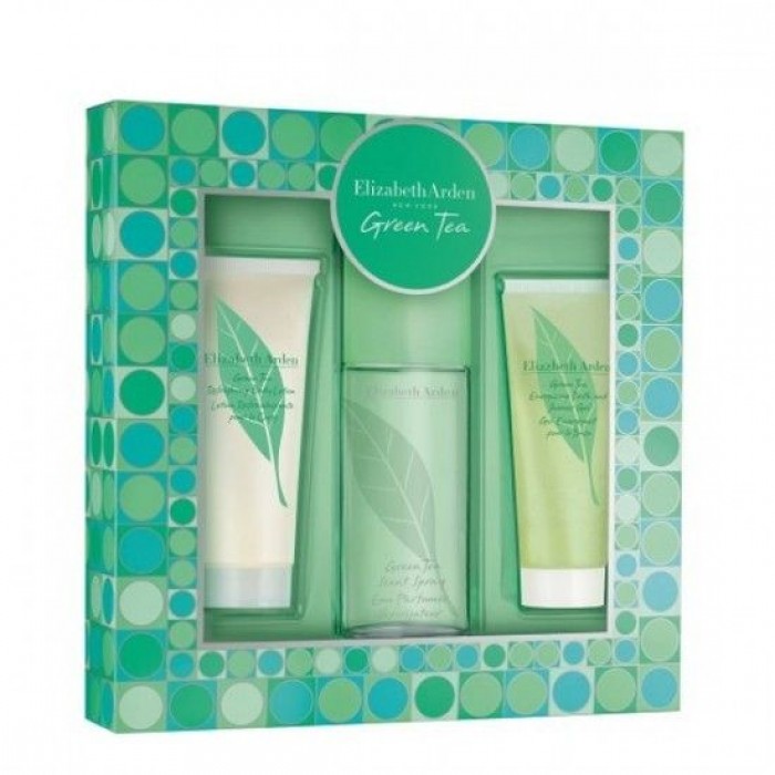 Set pentru femei Elizabeth Arden Green Tea - Eau de Parfum 100 ml + Loțiune de corp BL 100 ml + Gel de duș SG 100 ml Set pentru femei Elizabeth Arden Green Tea - Eau de Parfum 100 ml + Loțiune de corp BL 100 ml + Gel de duș SG 100 ml Parfumuri