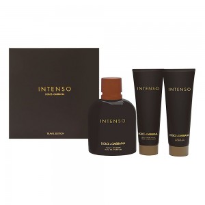 Set pentru bărbați Dolce&Gabbana Intenso - Eau de Parfum 125 ml + Balsam după ras ASB 50 ml + Gel de duș SG 50 ml