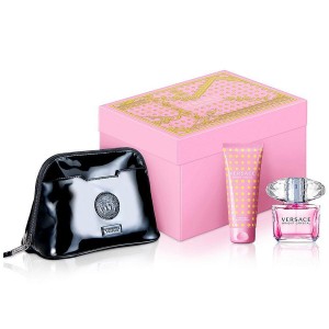 Set pentru femei Versace Bright Crystal - Eau de Toilette 90 ml + Loțiune de corp BL 100 ml + Geantă