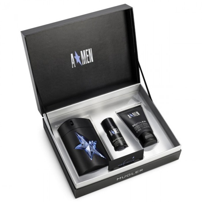 Set pentru bărbați Thierry Mugler A*MEN - Eau de Toilette 100 ml + Stick 20 ml + Gel de duș SG 50 ml  Parfumuri