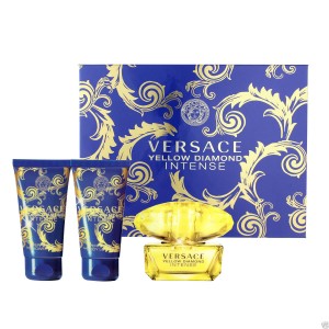 Set pentru femei Versace Yellow Diamond Intense - Eau de Parfum 50 ml + Loțiune de corp 50 ml + Gel de duș 50 ml