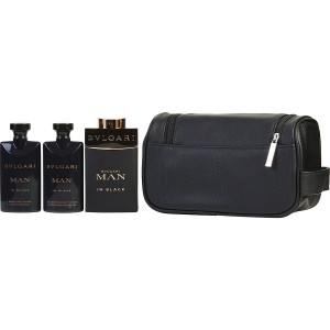 Set pentru bărbați Bvlgari Man In Black - Eau de Parfum 100 ml + Balsam pentru aftershave 75 ml + Gel de duș 75 ml + geantă de transport Set pentru bărbați Bvlgari Man In Black - Eau de Parfum 100 ml + Balsam pentru aftershave 75 ml + Gel de duș 75 ml + geantă de transport