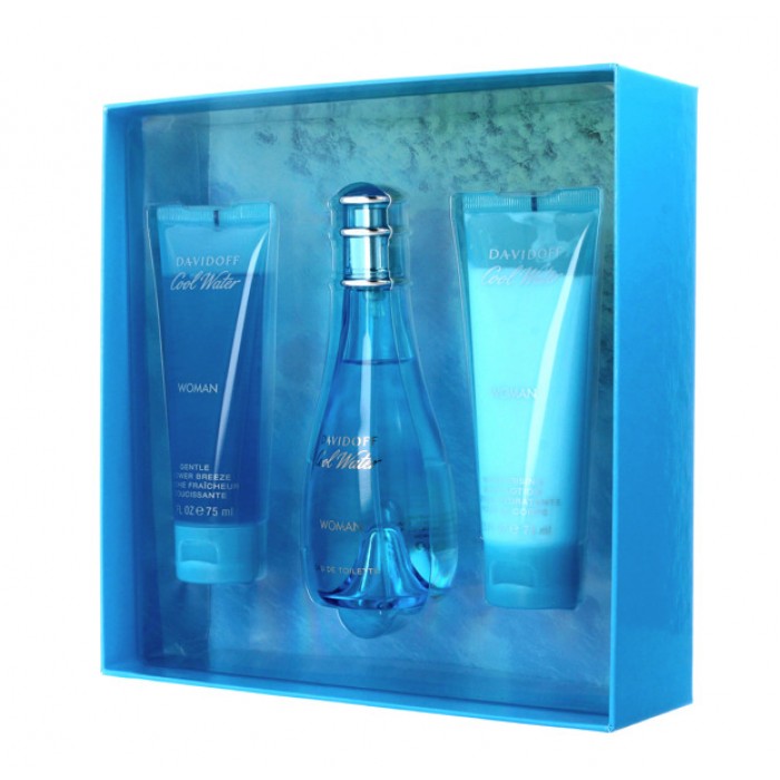 Set pentru femei Davidoff Cool Water - Apă de toaletă 100 ml + Loțiune de corp 75 ml + Gel de duș 75 ml Set pentru femei Davidoff Cool Water - Apă de toaletă 100 ml + Loțiune de corp 75 ml + Gel de duș 75 ml Parfumuri