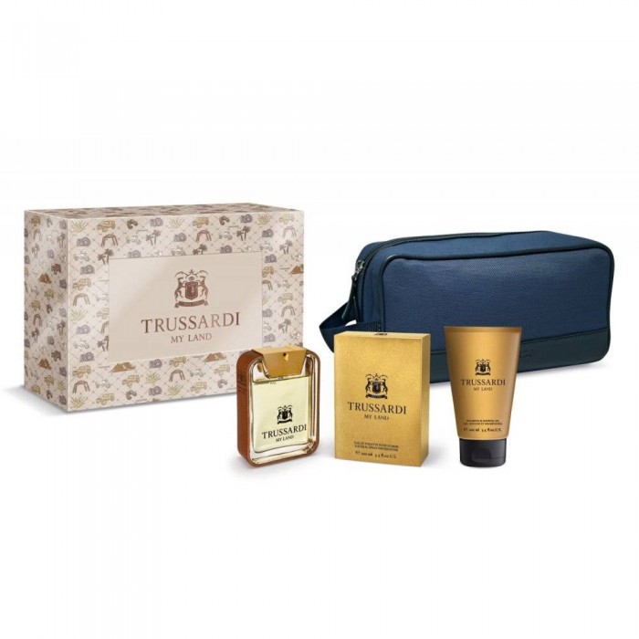 Trussardi My Land - Set Apă de toaletă + Gel de duș + Geantă de transport pentru bărbați + SG 100 ml + 100 ml Trussardi My Land - Set Apă de toaletă + Gel de duș + Geantă de transport pentru bărbați + SG 100 ml + 100 ml Parfumuri