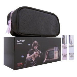 Mexx Black - Set Eau de Toilette + trusă de toaletă pentru femei 2x10 ml