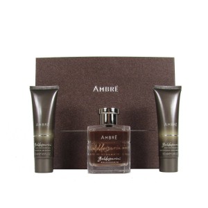 Set pentru bărbați Baldessarini Ambre - Apă de toaletă 50 ml + Gel de duș 50 ml + Balsam după ras 50 ml Set pentru bărbați Baldessarini Ambre - Apă de toaletă 50 ml + Gel de duș 50 ml + Balsam după ras 50 ml